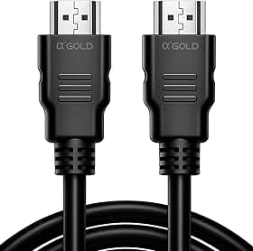 Cabo HDMI 4K 2.0 Ultra HD 1 Metro – HDR, 19 Pinos, 3D, Certificado, Alta Definição e Velocidade, Construção Blindada, Compatível com PS4, PS5, Xbox, TV, Monitor e Projetor
