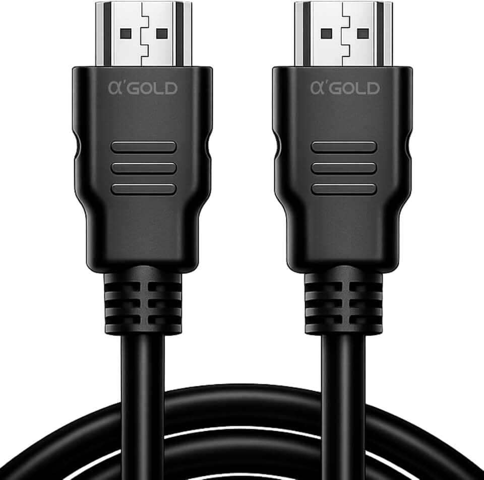 Cabo HDMI 4K 2.0 Ultra HD 1 Metro – Alta Definição com HDR, 3D, Ethernet e Construção Blindada, Compatível com PS4, PS5, Xbox, TV, Monitor e Projetor