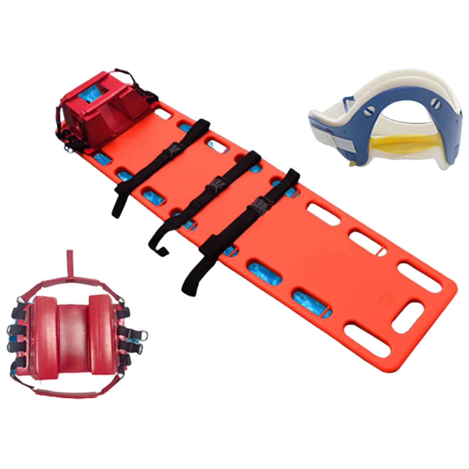 GHKryD stretcher, Rescue Kit Comprehensive Emergency Support with Spine Board, Head Immobilizer, Neck Guard, Lightweight
