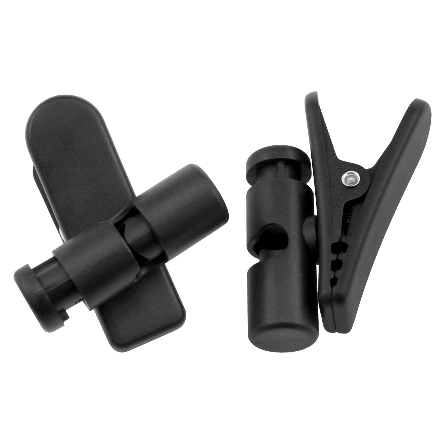 Yocimango Earphone Cable Clip 360 Degree Rotating Motion Anti-Loss Fixed Earphones for 2-4mm Wire Thickness Adjustment Length Plastic Clip -4pcs