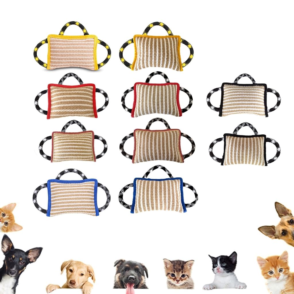 Oreiller à mâcher anti-stress pour chiens qui freine les comportements destructeurs - Jouet interactif amusant à mâcher pour chiens de plein air - Jouet interactif pour l'intelligence de l'ennui -