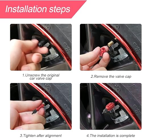 Miniatura 4 de 4 tapones para válvula de neumático de automóvil, herméticos y antioxidantes, universales para la mayoría de automóviles, vehículos, bicicletas,