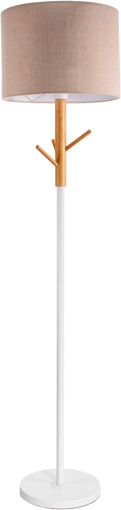 Pauleen Pauleen 48085 Grand Romance staande lamp max. 20W E27 Wit/beige 230V stof/metaal/hout