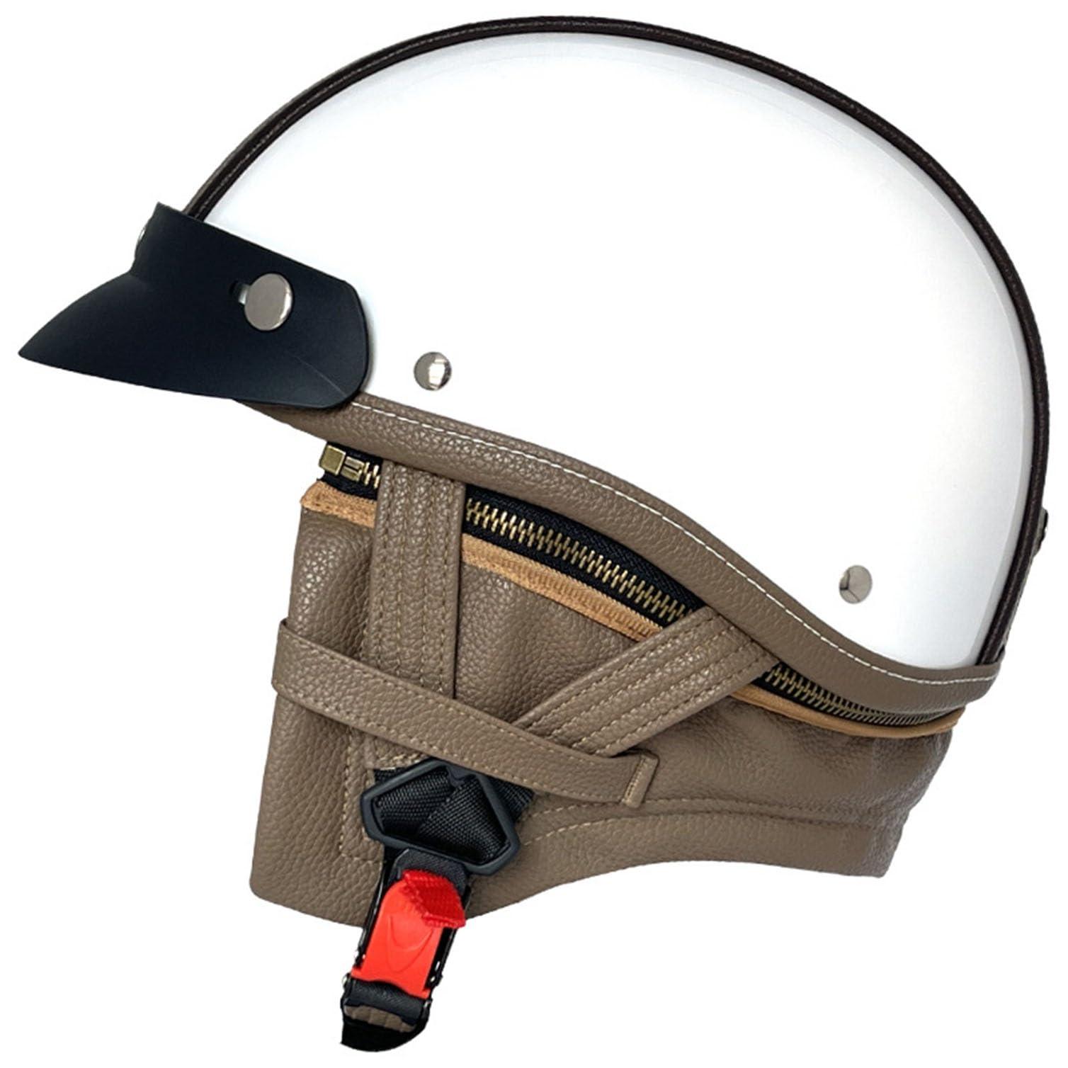 Kask motocyklowy Crash Półskórzany Kask motocyklowy z otwartą twarzą Zatwierdzony przez DOT/ECE Dorośli Mężczyźni Kobiety Półshell Cap Kask