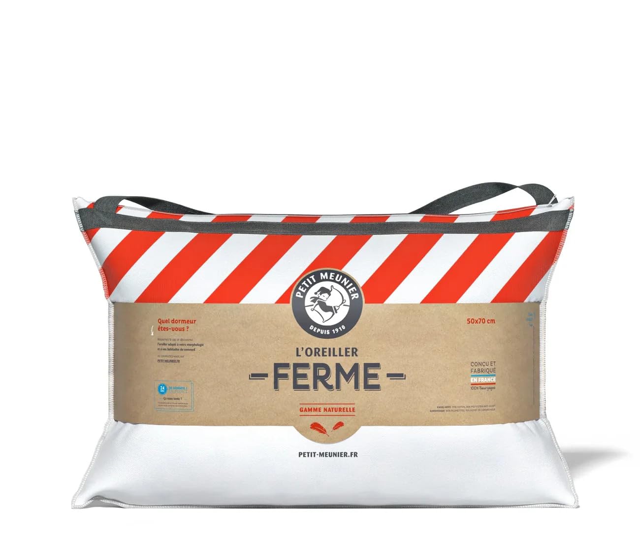 Oreiller Ferme Naturel 50x70 Duvet & Plume Soutien cervicale