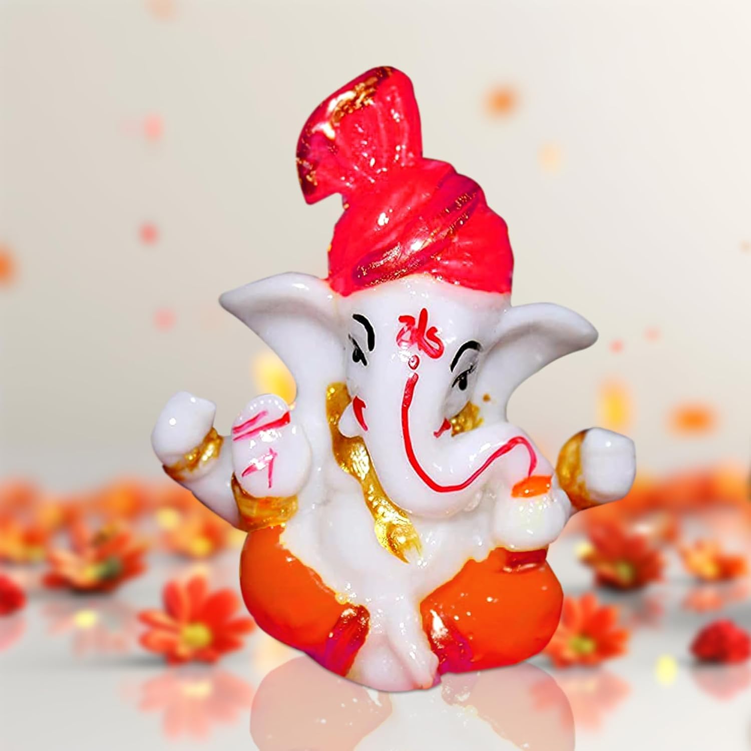Vooli Ganesh Idol for car Dashboard and Home, Small Ganpati Ganesha Idol for Car God Dashboard Accessories 3