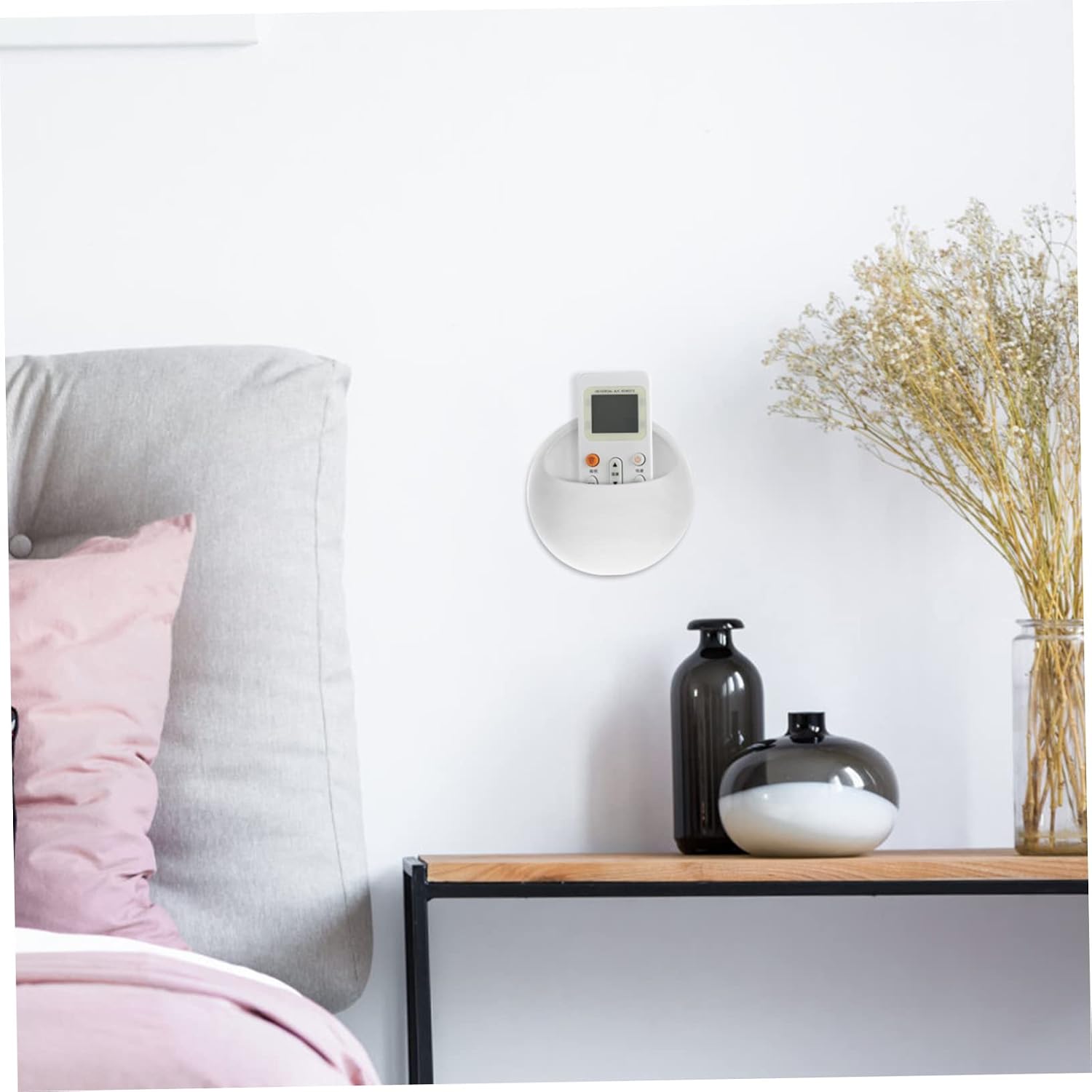 LABRIMP Wall Mount Phone Charger Holder, Punch Free PP Storage Box image 4