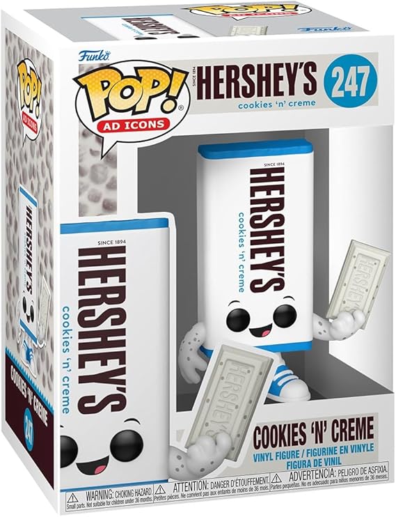 Funko Pop AD Icons: Hersheys - Cookies N' Creme - Hershey's - Collectable Vinyl Figure - Gift Idea - Official Merchandise - Toys for Kids & Adults - Ad Icons Fans - Model Figure for Collectors