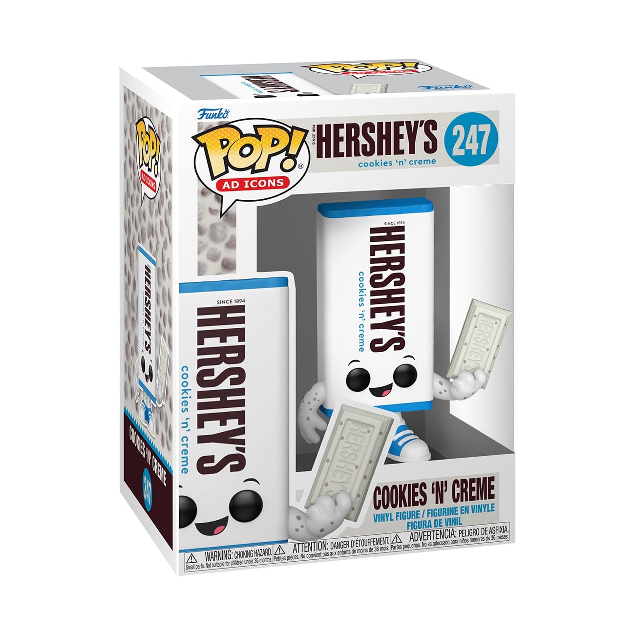 Funko Pop AD Icons: Hersheys - Cookies N' Creme​ - Hershey's - Collectable Vinyl Figure - Gift Idea - Official Merchandise - Toys for Kids & Adults - Ad Icons Fans - Model Figure for Collectors