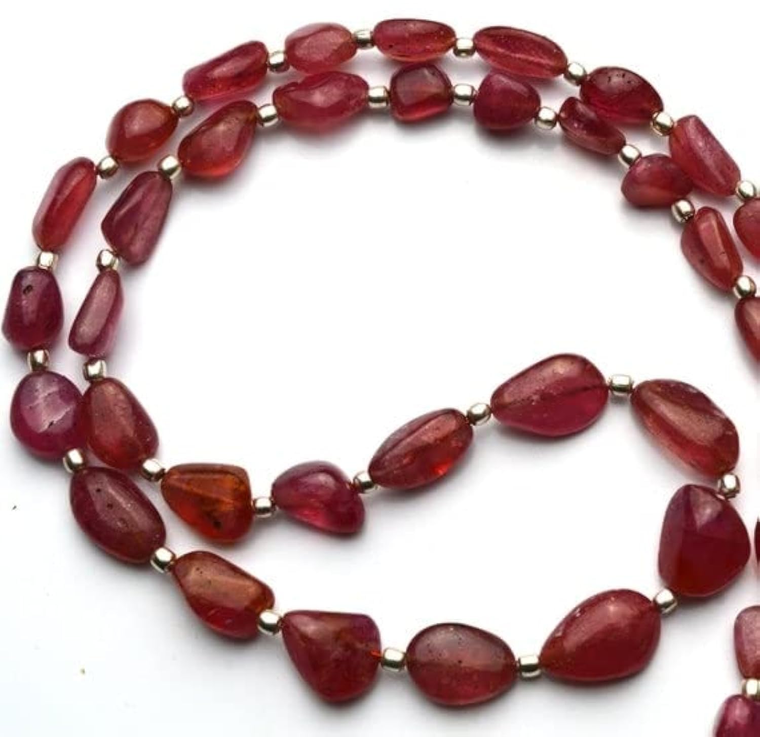 Saphir rose naturel nuggets de LKBEADS éclats luxueux pour la haute joaillerie créative