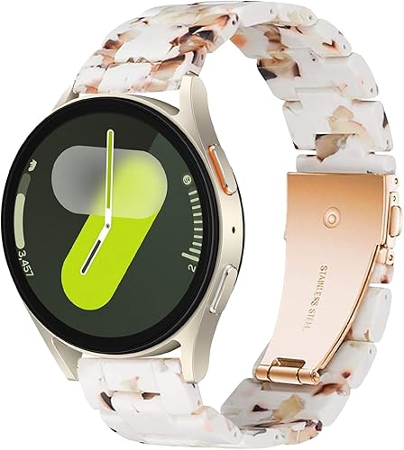 Miniatura 8 de Miimall Correa de resina para Samsung Galaxy Watch 7654 1.575 in 1.732 in, 0.787 in de ancho, correa ligera y elegante para Galaxy Watch FE 1.575