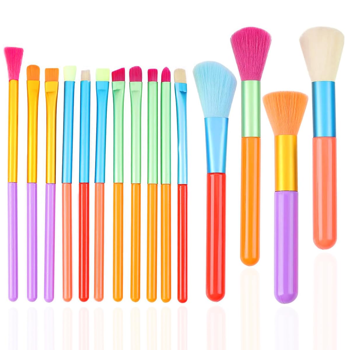 Brochas de maquillaje profesional set 15 uds cerdas sinteticas de calidad corrector brocha para sombra de ojos brocha colorete pinceles maquillaje brocha maquillaje