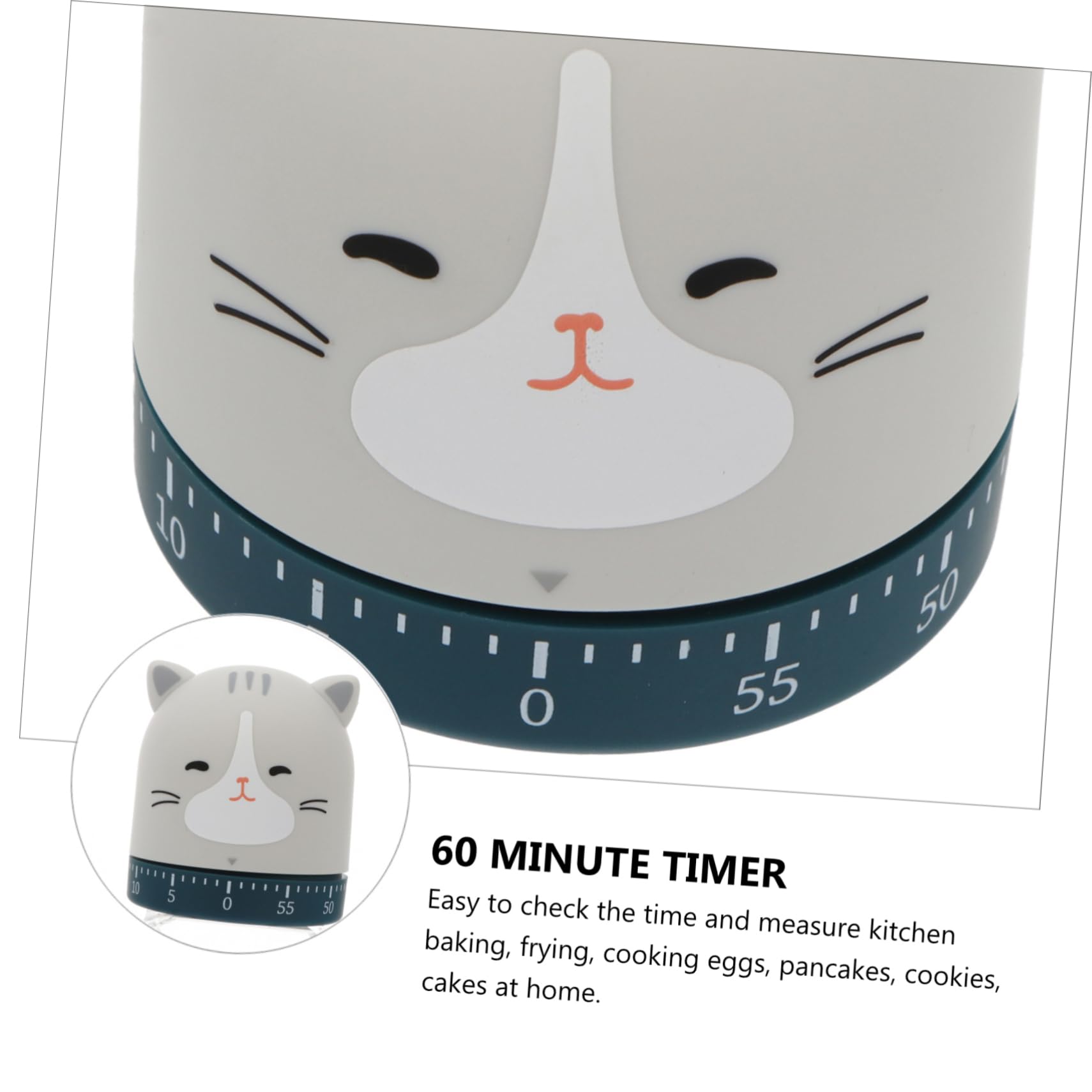 IMIKEYA 3stücke Küchen-Timer Cartoon Design Minuten Mechanischer Kurzzeitwecker Ohne Batterie Für Backen Und Kochen Für Lehrer Und Kinderaktivitäten Lustiger Visueller Timer