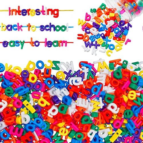 Amazon.com: Wesiti 204 Pcs Lacing Letters Alphabet Learning Toys ...
