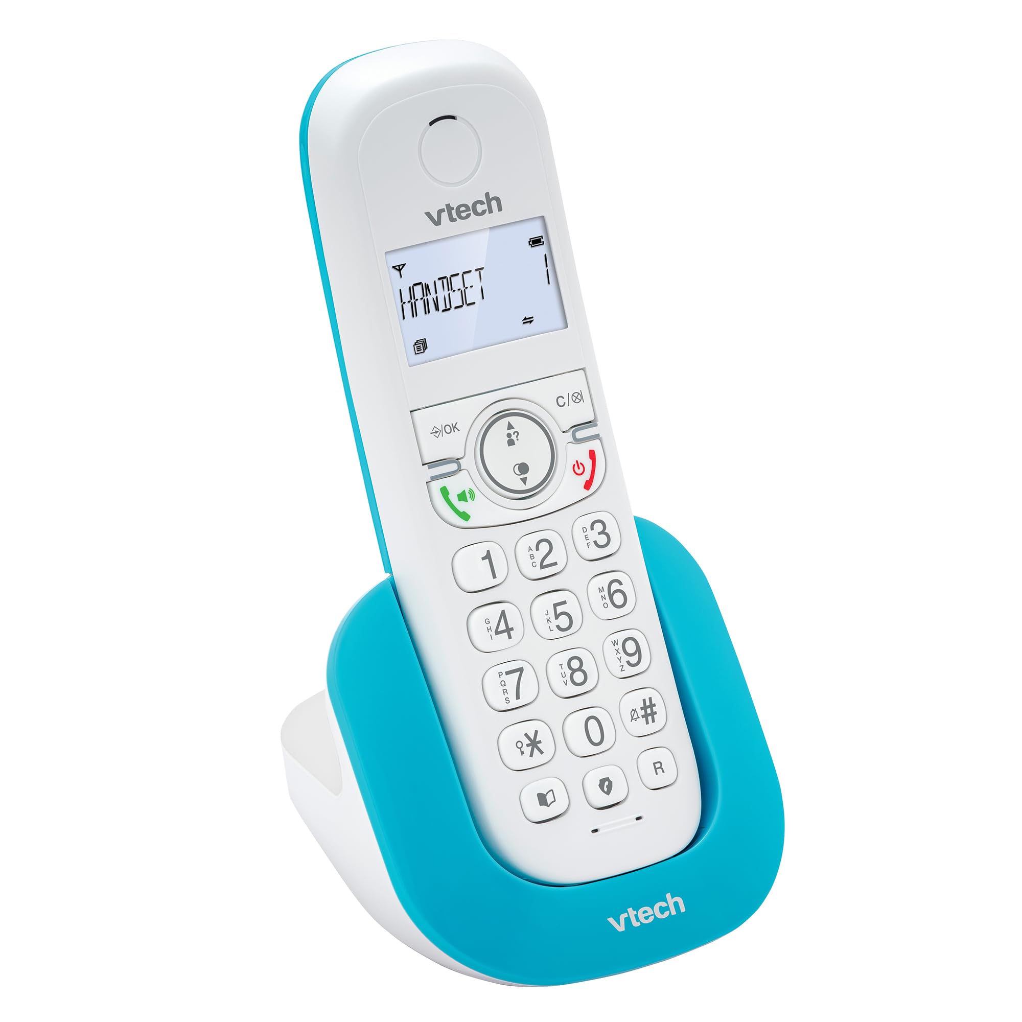 VTech CS1500 Téléphone sans Fil DECT Double Charge avec Blocage d'appel, Identification Appelant, Haut-Parleur Mains Libres