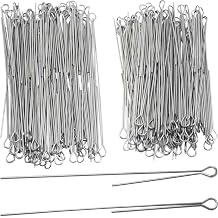 200PCS Stainless Steel Fishing Spinner Shafts Silver Color DIY Spinning Sequin Wire Wire Spinner Bait Fishing Spinners