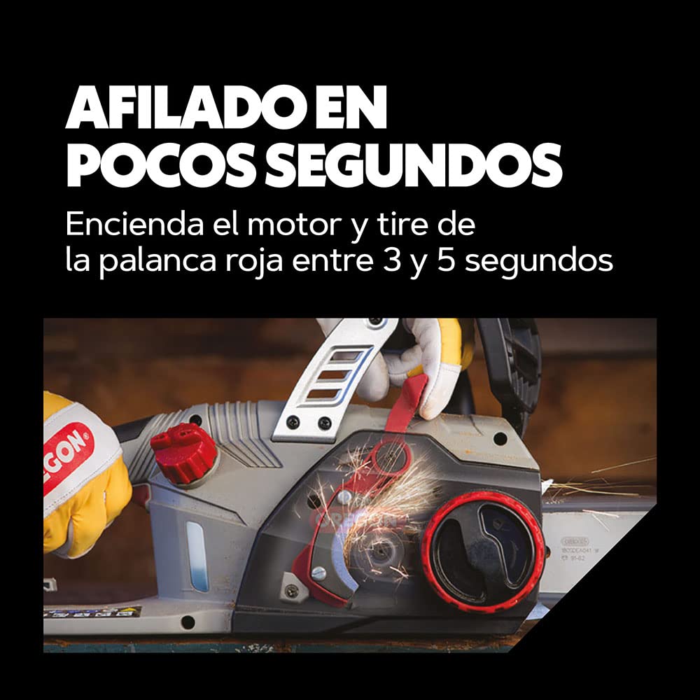 Oregon Motosierra Eléctrica con Cable 2400W, Espada 45cm, Afilado Automático PowerSharp, Bajo Retroceso, Lubricación Automática, Ligera y Silenciosa, Garantía 3 Años (CS1500)