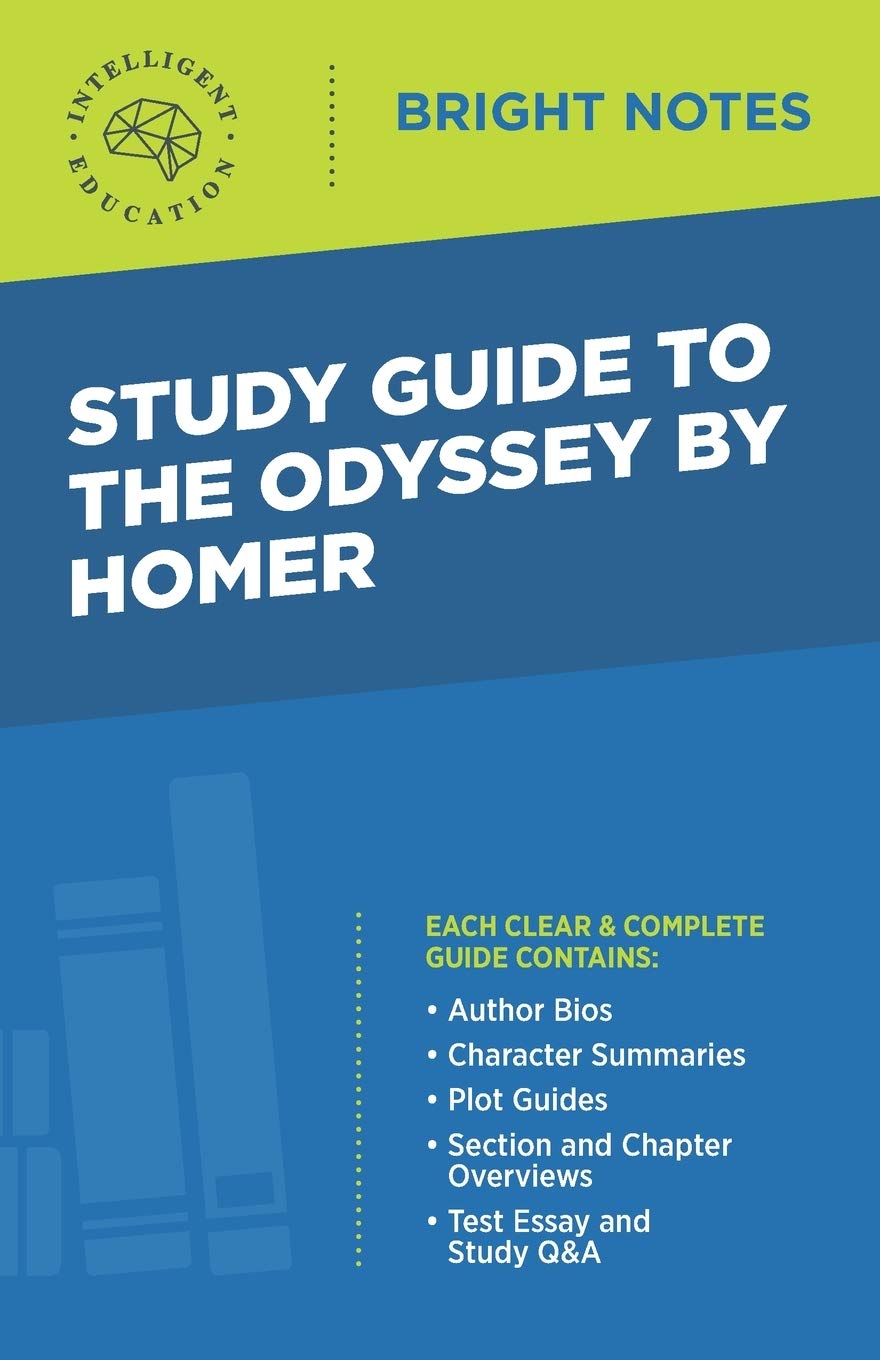 Study Guide to The Odyssey by Homer (Bright Notes). Education 9781645422280**