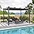PURPLE LEAF 10' X 12' Outdoor Retractable Pergola with Sun Shade Canopy Patio Metal Shelter for Porch Garden Beach Pavilion Grill Gazebo Modern Yard Grape Trellis Pergola, Gray