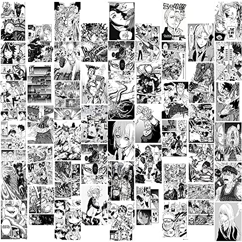 Anime Wall Collage Kit,Anime Stuff Pictures 50Pcs Anime Posters for Room Aesthetic,Anime Room Decor,Anime Manga Panels for Teens Girls Boys Dorm Bedroom Anime Wall Art