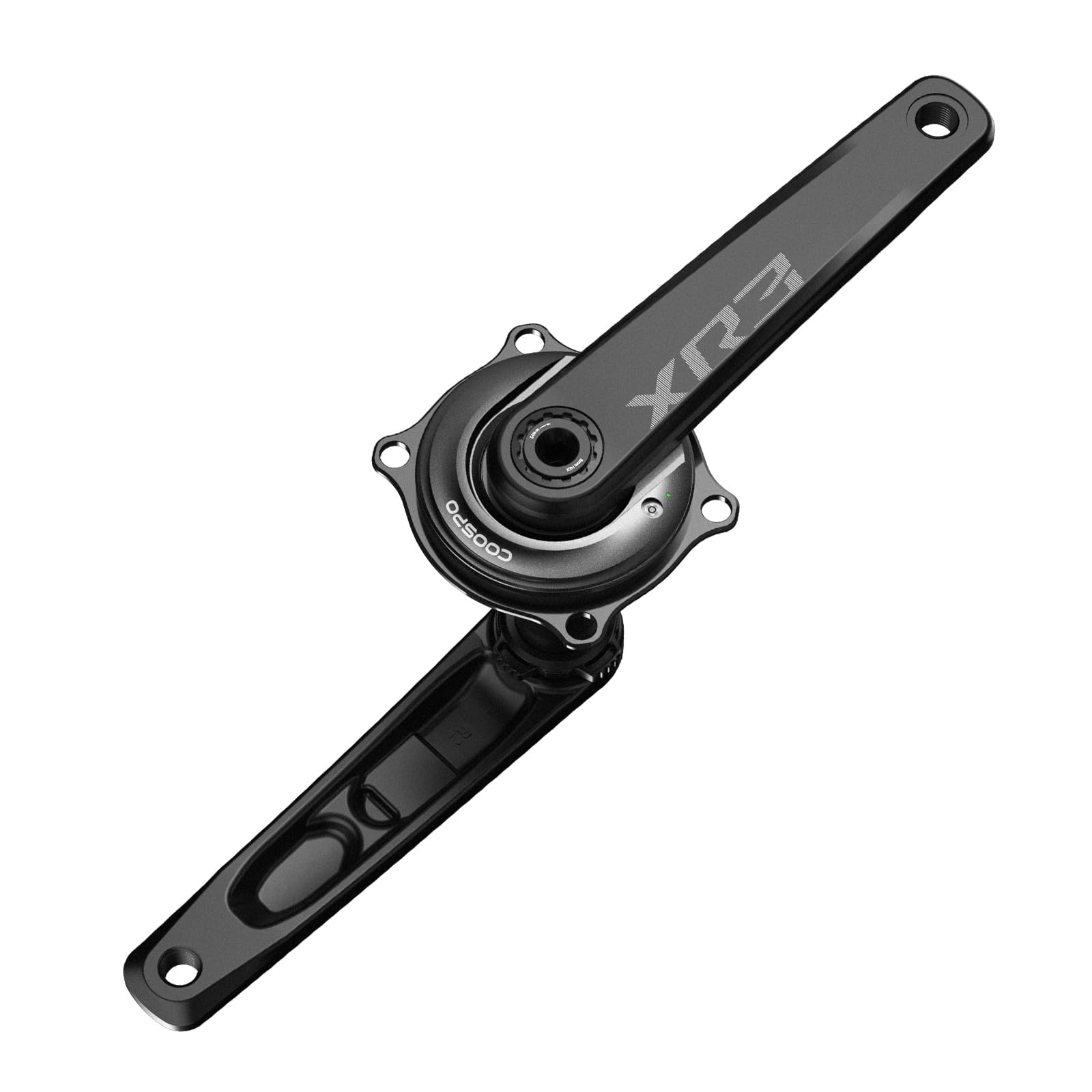 CooSpo Compteur de puissance S10, 160–172,5 mm, BLE/ANT+ pour Easton 110 BCD 4 boulons, précision ± 1 % de suivi des données, batterie 300 H pour cyclisme intérieur/extérieur