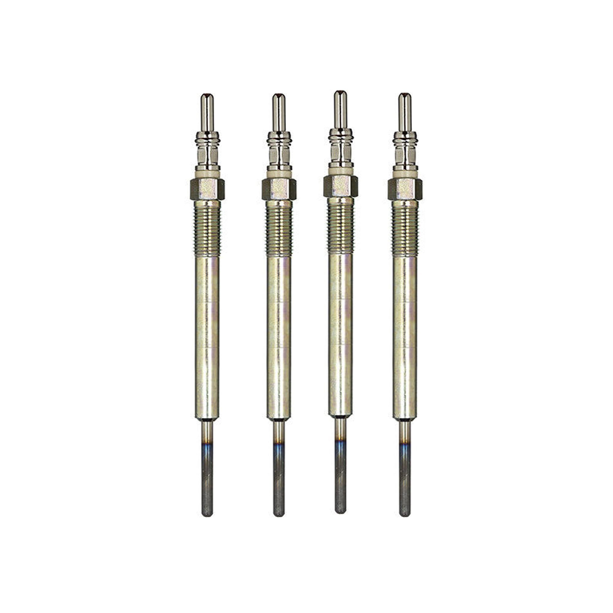 Partsline (Lot de 4) Bougie de préchauffage 1.3 diesel compatible avec Mito, Aveo, Nemo, 500, Doblo, Fiorino, Idea, Linea, Panda, Punto, Musa, Astra J, Corsa D - 55210051 55564219