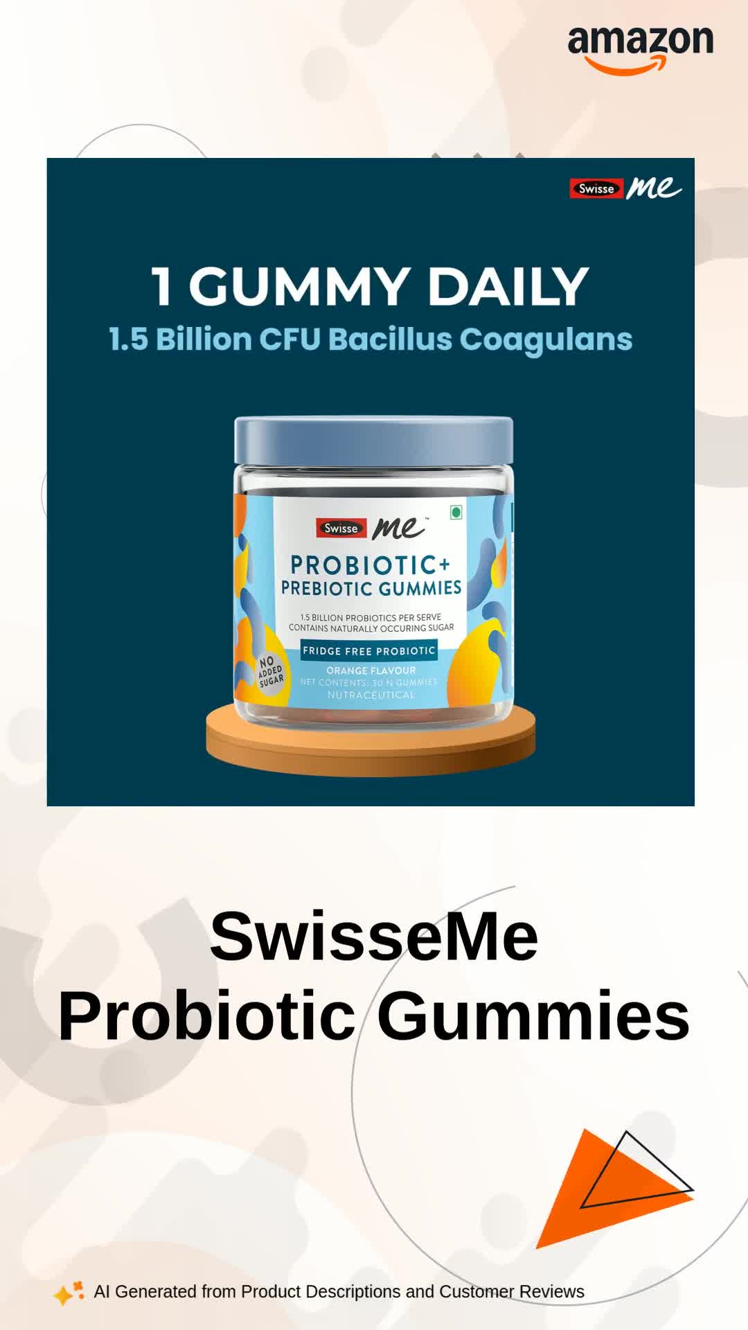 SwisseMe Probiotics Prebiotic Gummies SwisseMe Probiotics Prebiotic Gummies