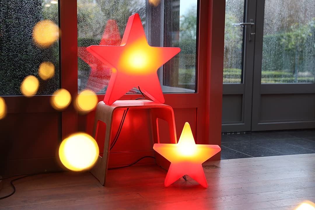 8 seasons design LED Weihnachtsstern 60cm Shining Star (Rot), E27, warmweißes Licht, wetterfest, LED Stern für außen (Garten, Terrasse, Balkon) und innen – winterfest – Weihnachtsbeleuchtung outdoor