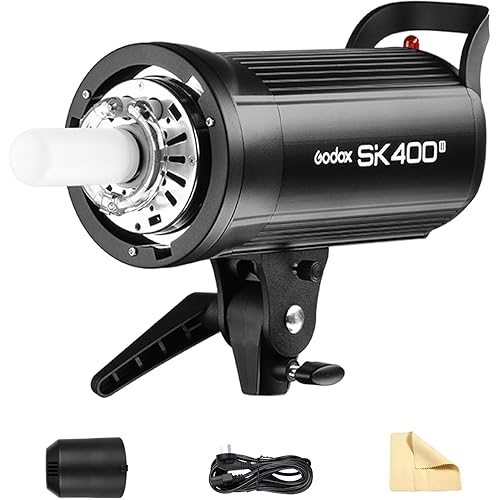 Godox SK400II Strobe Flash Light 400Ws, GN65 5600K 2.4G Studio Photo Strobe Monolight Light for Studio Shooting with 150W Modeling Lamp(Bowens Mount)