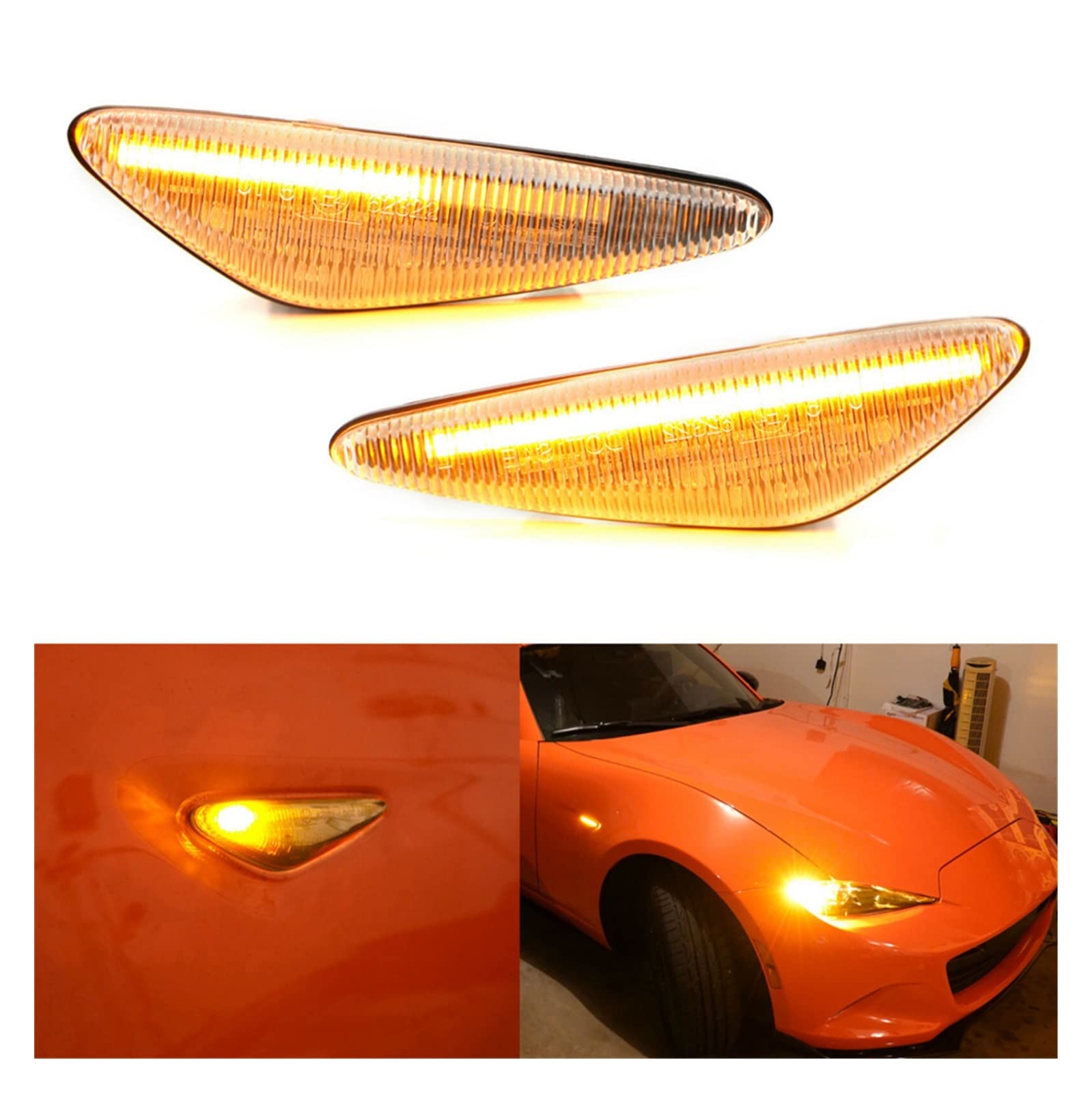 Luci di direzione per auto dinamiche a LED di alta qualà per Mazda 5 CW 6 GH MX-5 ND RX-8 Luci di posizione laterali per Fiat 124 Spider Abarth  34
