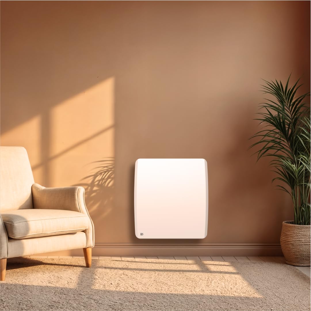 BESTHERM - Radiatore elettrico fisso a inerzia secca ceramica 500W Bestherm ARIA orizzontale bianco