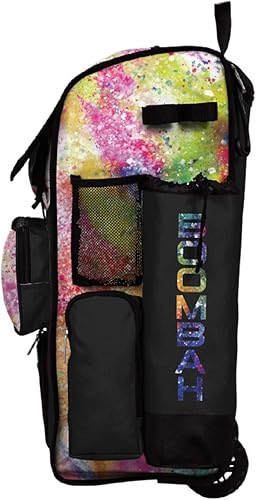 Miniatura 4 de Boombah Rolling Superpack 2.0 Bolsa de equipo de béisbol/sóftbol – 23-1/2 pulgadas x 13-1/2 pulgadas x 9-1/2 pulgadas – Rainbow Splatter Multicolor