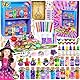 Frasheng Kreatives Geschenk Mädchen 6 7 8 9 10 11 Jahre, 24 Zaubertrank Fläschchen Zaubertrank Set Kinder DIY Kreative Geschenk für Kinder,Magie Zaubertrank Bastelset,Kristall Zaubertrank Kits