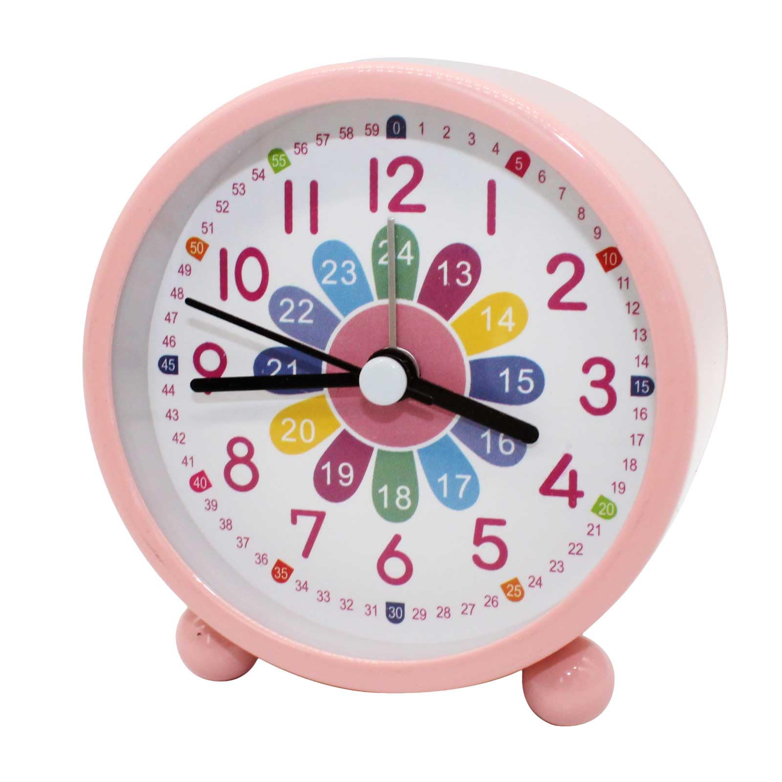 Amazon.co.jp: Funriche カラフル 目覚まし時計 連続秒針 音がしない