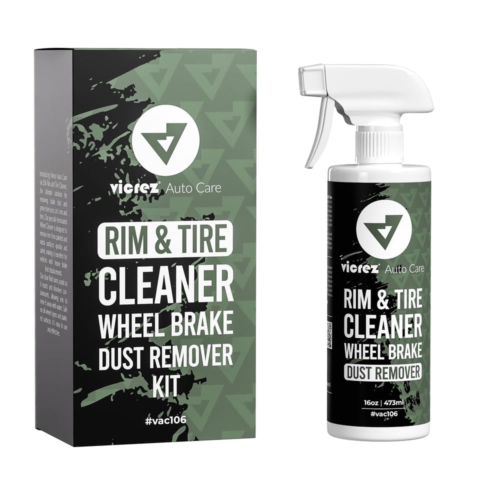 Vicrez Auto Care vac106 Rim and Tire Cleaner, Wheel Brake Dust Remover 16 Oz/ 473ML