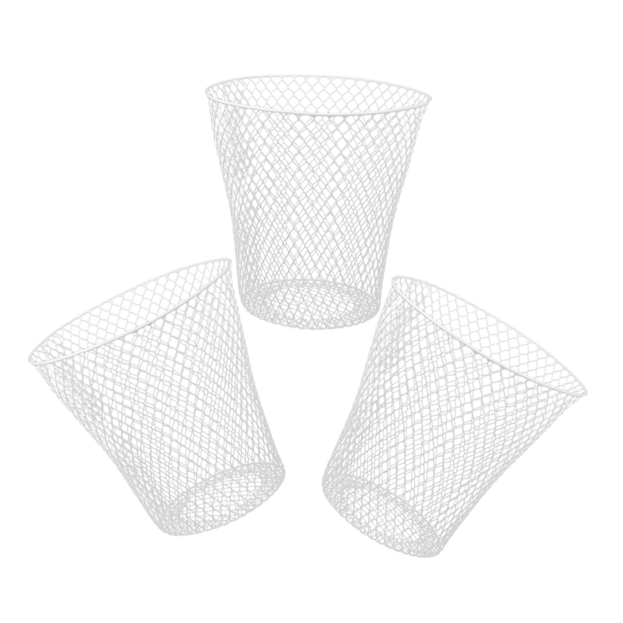 Panier en fer blanc UPKOCH cache-pot et filet de protection plantes x3