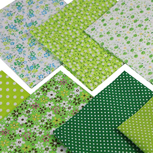 Jukway 7 Pezzi Tessuto di Cotone 50 x 50 cm