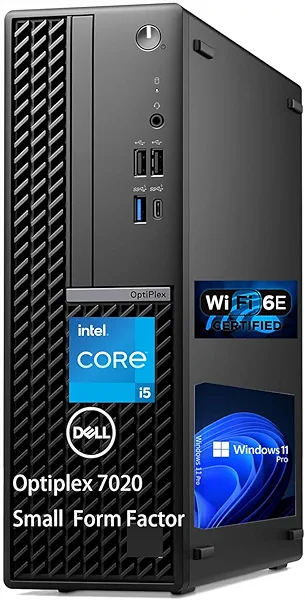 Dell Optiplex 7020 SFF Business Desktop Computer, Intel Core I5-14500, 14Core, 20 Threads, up to 5GHz, 32GB RAM 1TB SSD, RJ-45 Ethernet, HDMI, DisplatPort, WIFI6, Bluetooth, DVD-RW, Windows 11 Pro