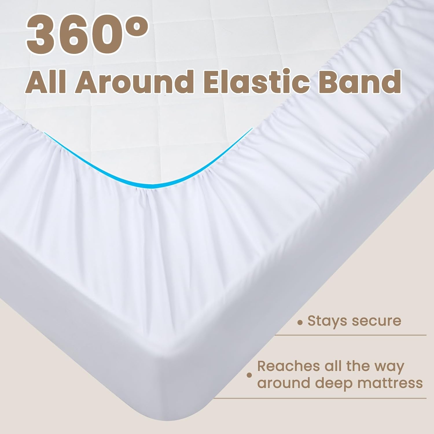 ENITYA 2-in-1 Twin to King Bed Bridge with Attached Sheet,Fills Gap 1.5"-3"