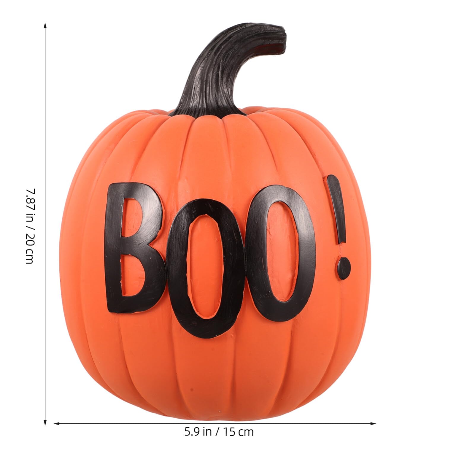 Cabilock Artificial Pumpkin Lifelike Pumpkin Ornament Simulation Pumpkin Model for Harvest Halloween Fall Autumn Thanksgiving Wedding Decorating Orange (BO-O)