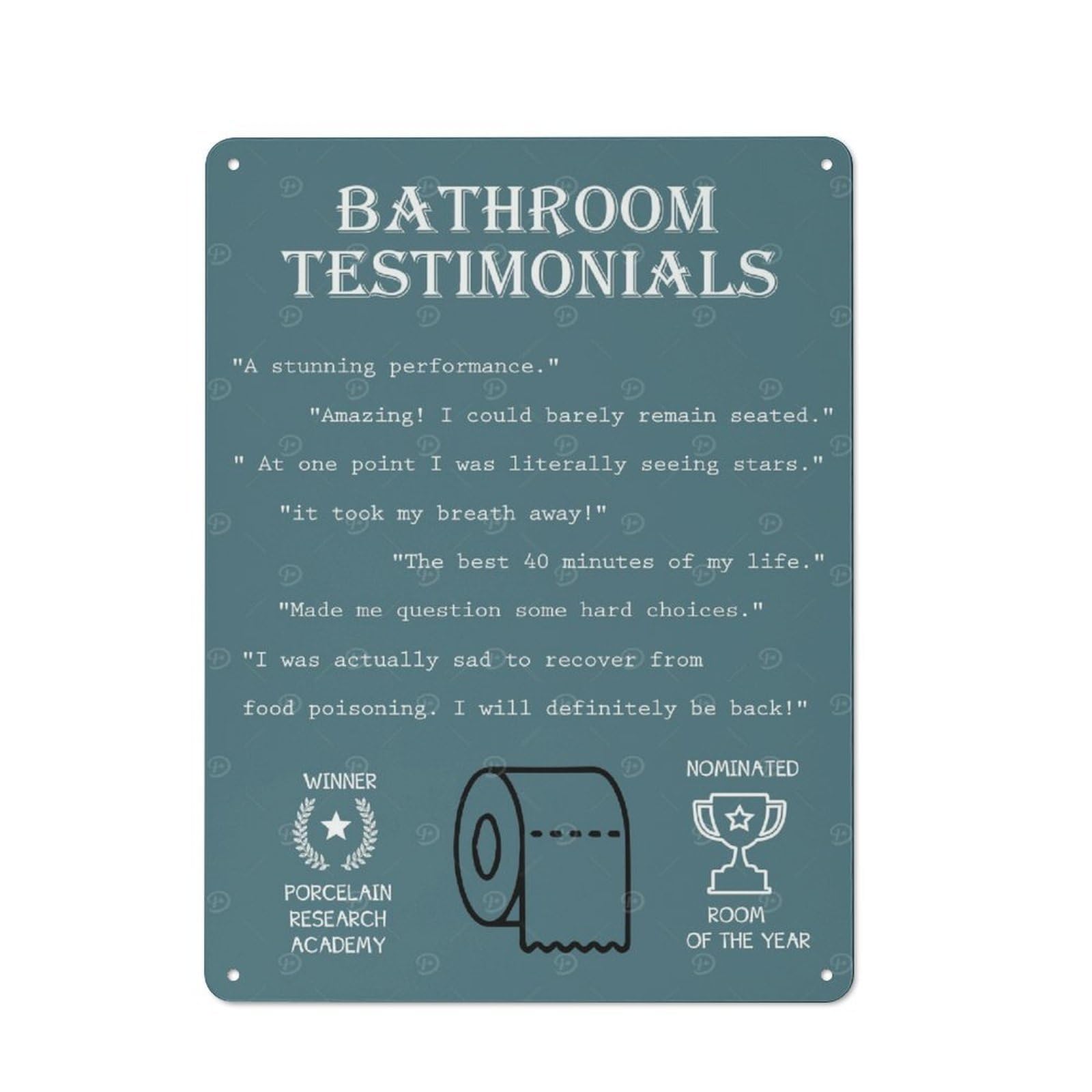 Junmoney Toilet Rustic Tin Sign 40X30cm For Pub Or Café, For Collectors Building A Themed Wall Display