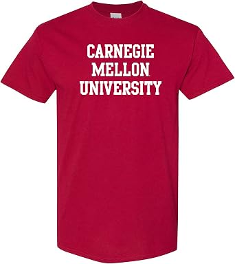 Carnegie Mellon Tartans Basic Block, Team Color T Shirt, College, University