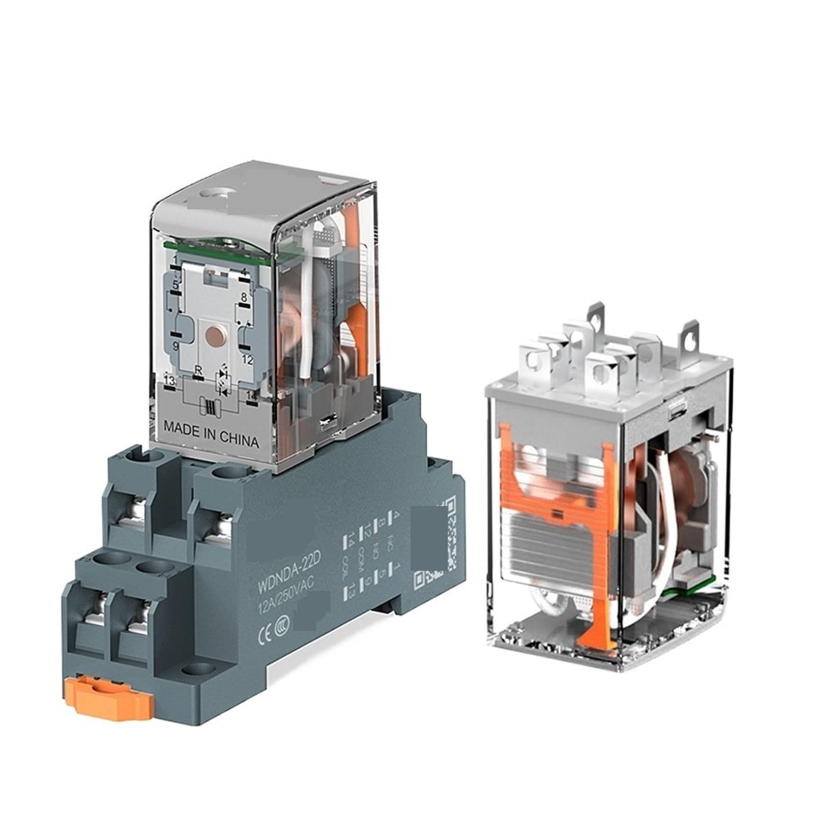 Relais intermédiaire 220V CA 8 broches MY2N DRM2 de puissance pour circuits imprimés