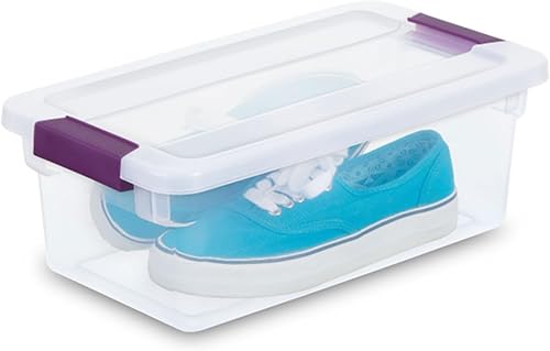 Miniatura 9 de Sterilite 17511712 ClearView Latch - Caja de almacenamiento de 6 cuartos de galón de capacidad con tapa con trabillas de visión clara (paquete de 36)