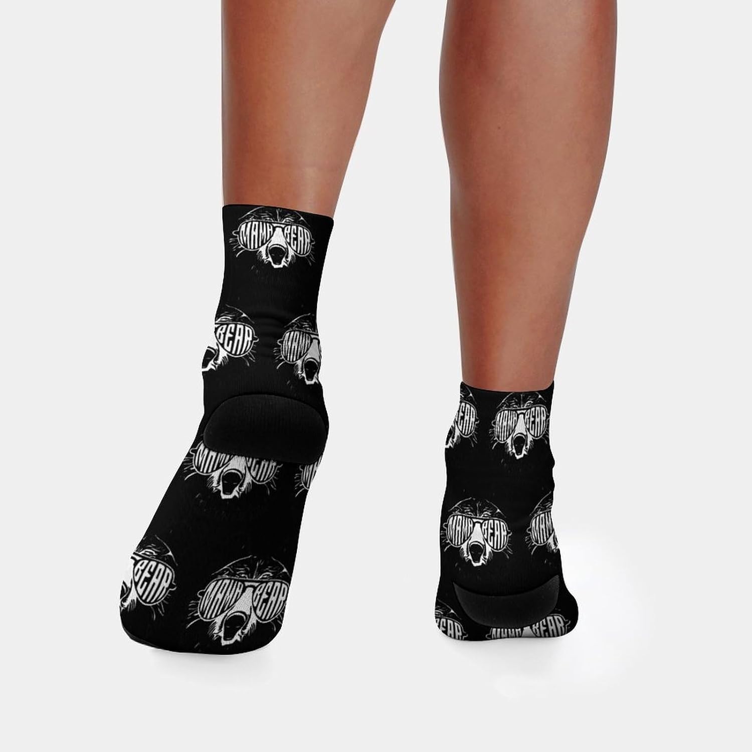 Mama-Bears with Eyesglasses Knee High Socks Athletic Long Stockings Sport Casual Crew Tube Sock Boot 30cm