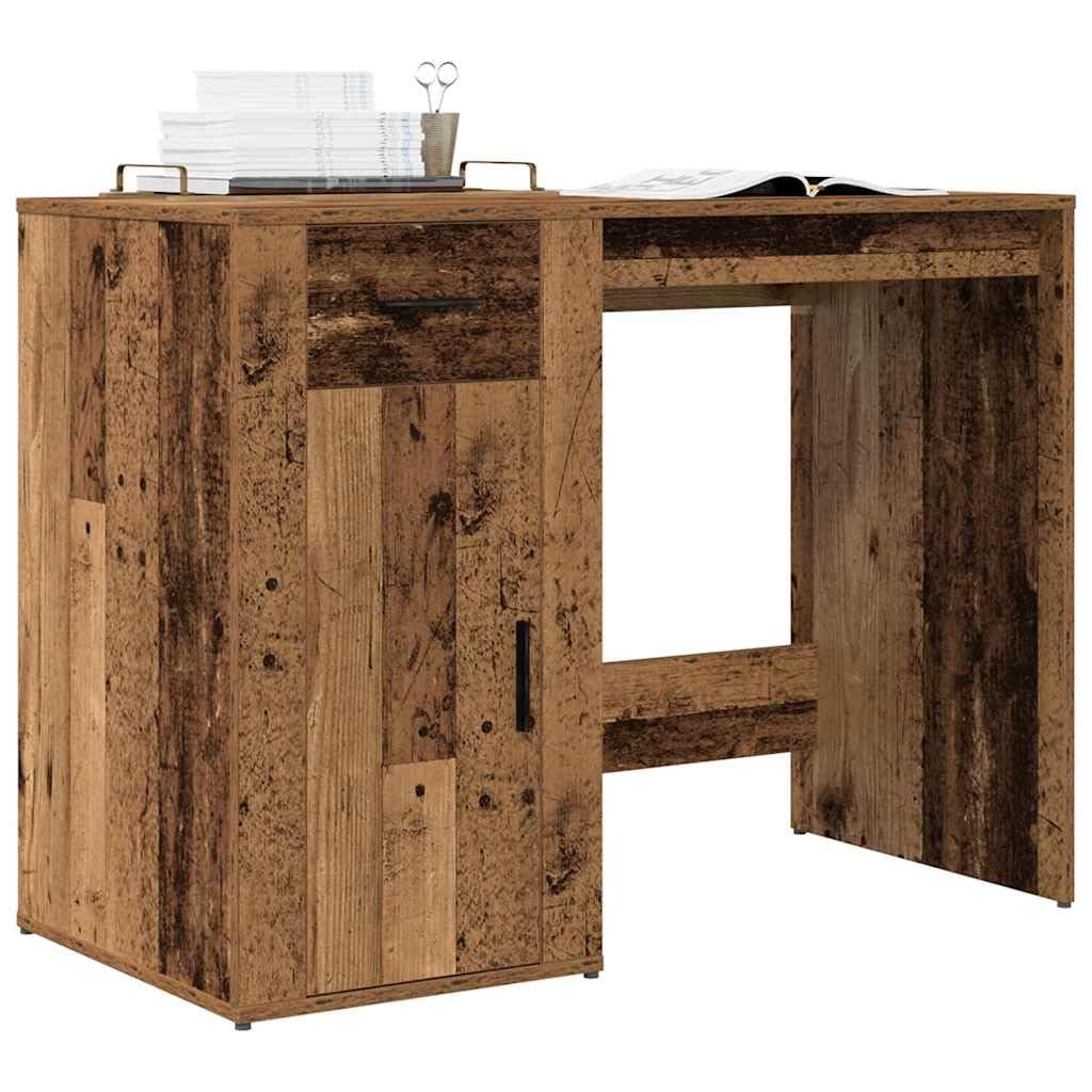 vidaXL Bureau Vieux Bois 100x49x75 cm Bois d'ingénierie, Bureau d'ordinateur, Bureau d’écriture, mobilier de Bureau à Domicile, Bureau d'étude