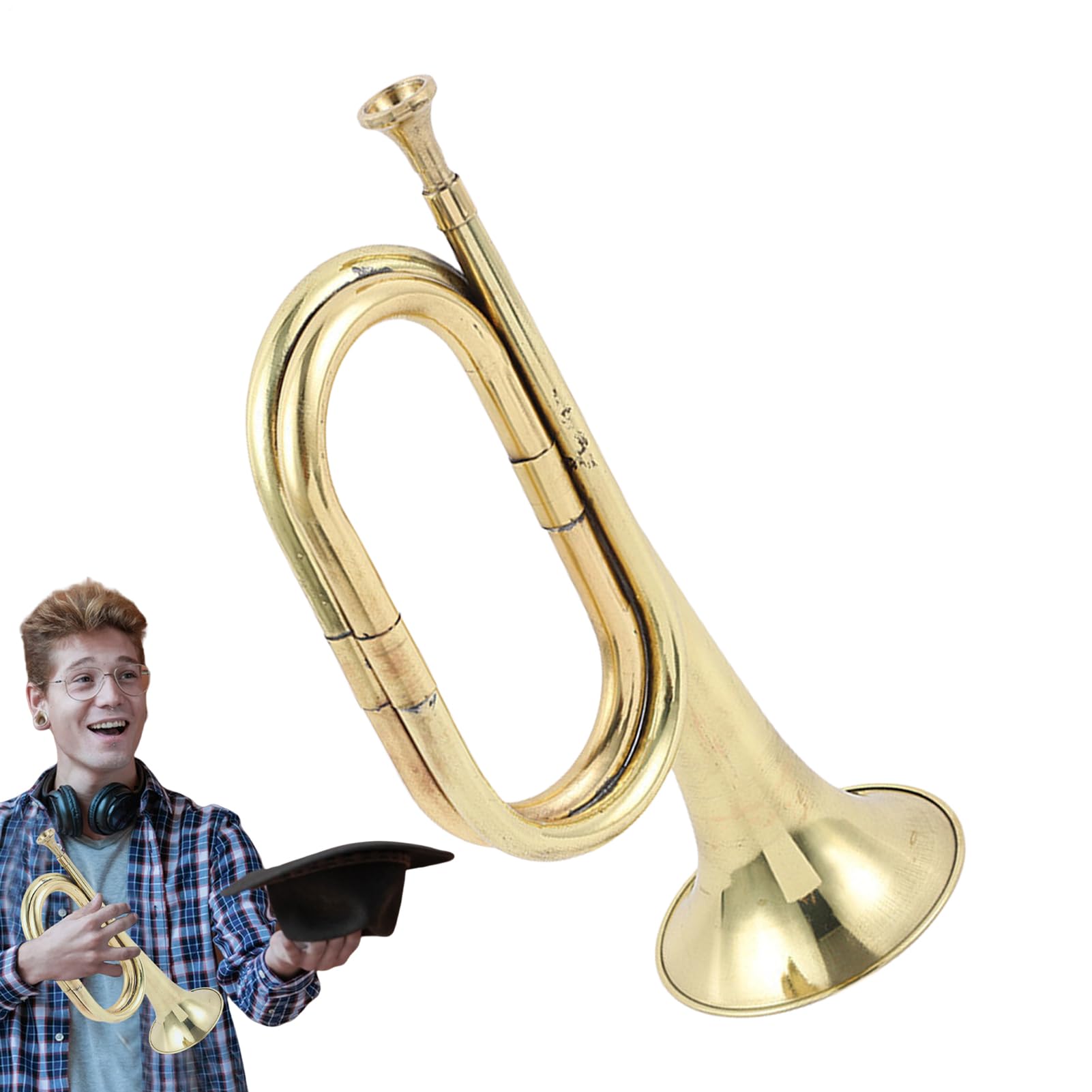 Kavallerie-Trompete, Instrumente im Taschenformat | Spielzeugtrompete, Band und Orchester Musikinstrumente, trendige Kavallerie Trompete für Orchester