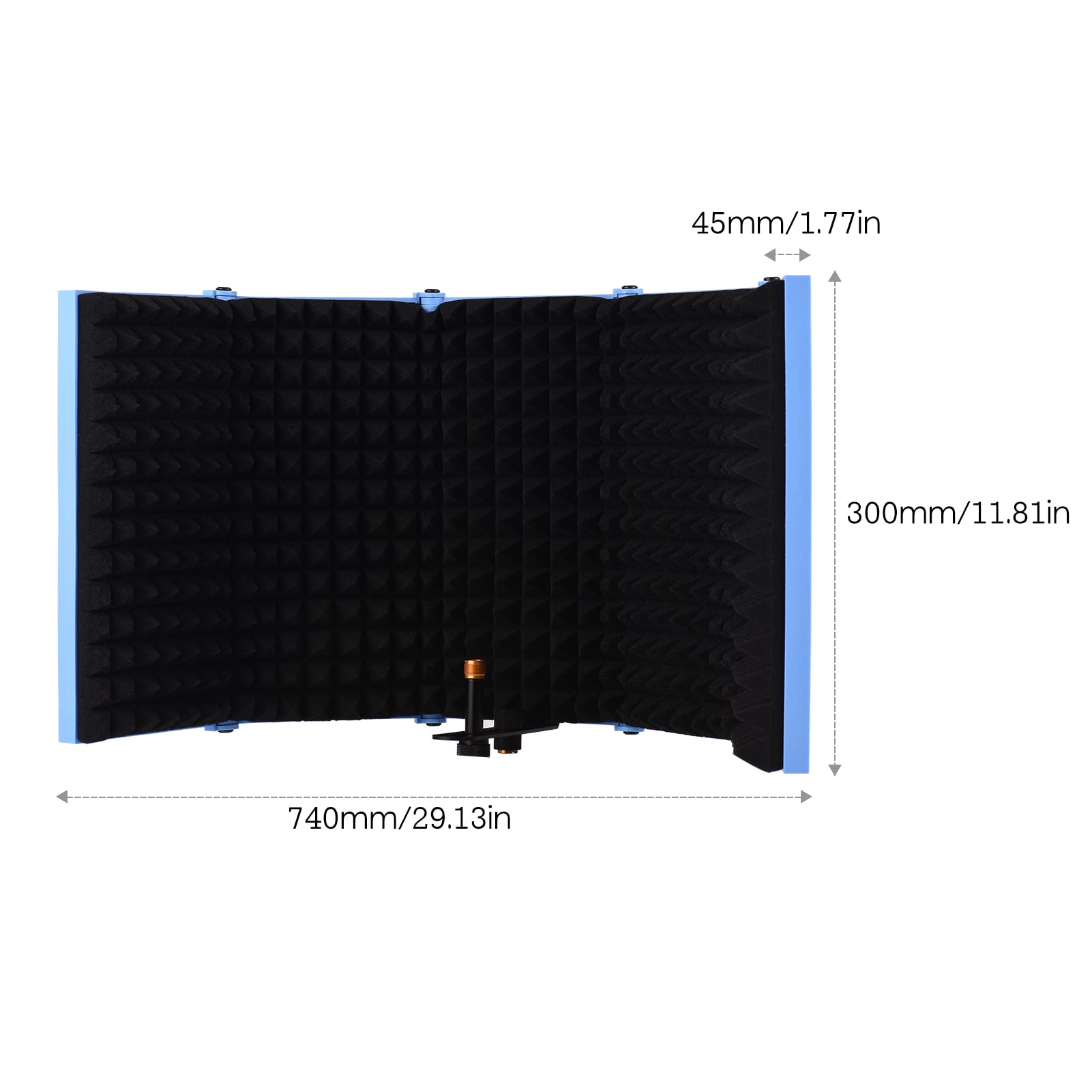Español: Pantalla de viento de micrófono de esponja ABS para grabación de audio profesional