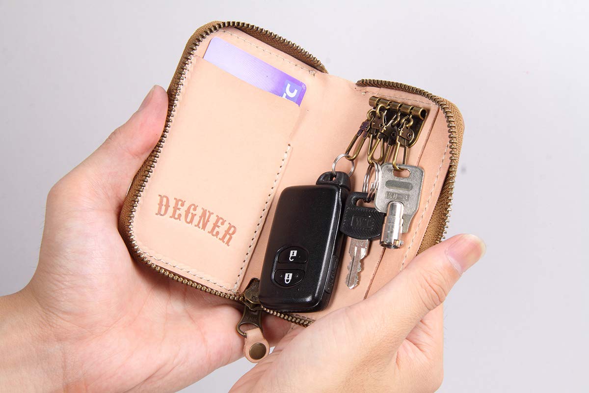 Amazon | デグナー(DEGNER) カービングレザーキーケース タン K-52