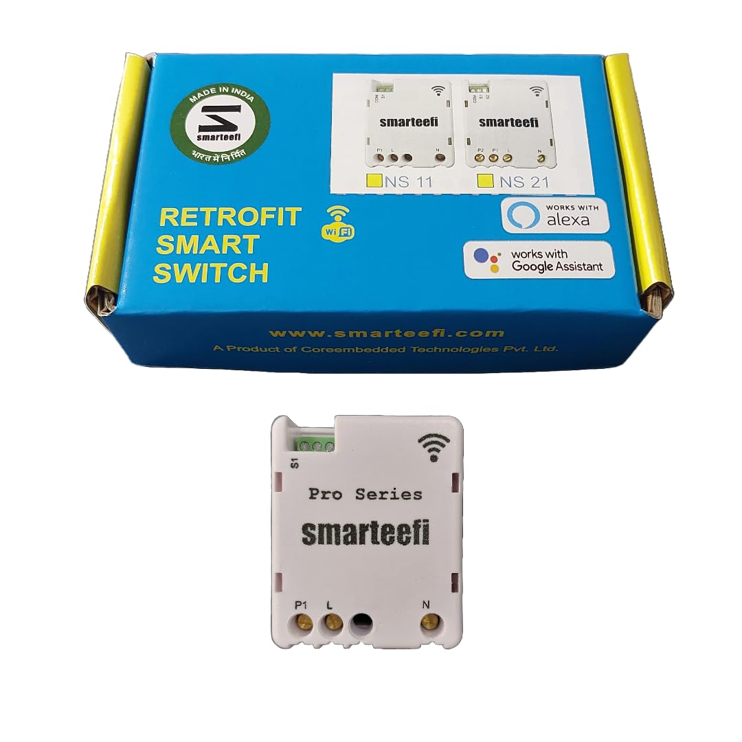 Sponsored Ad - WiFi 1 Node 16A Smart Switch (PRO-SERIES) with Power Monitoring, Retrofit Smart Switch for Home Automation, No hub required, Compatible with Alexa & Google Home (1 Node-16A Energy Monitor)